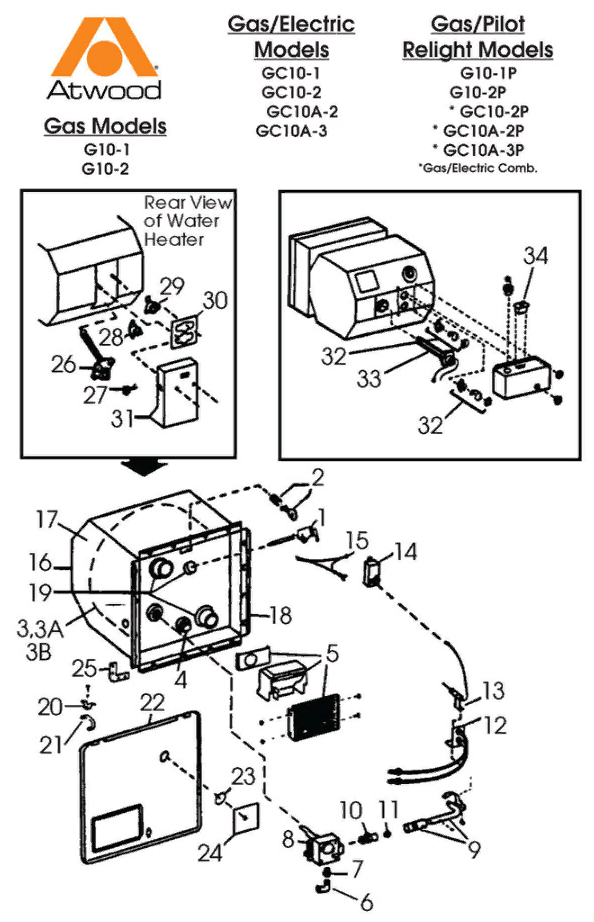 Dometic Atwood GC102 High Sky RV Parts